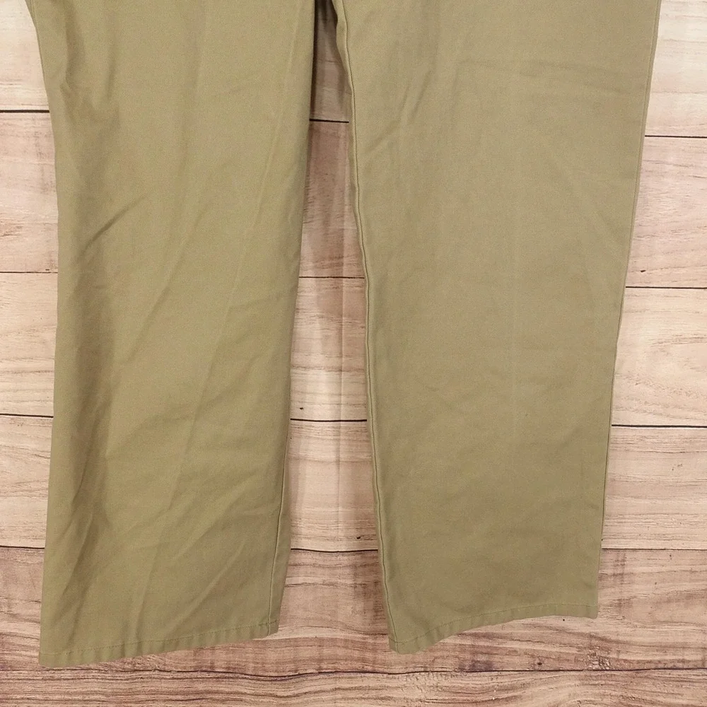 Dockers Pants Mens 36x32 Beige Straight Fit Chino Flat Front Pockets Casual